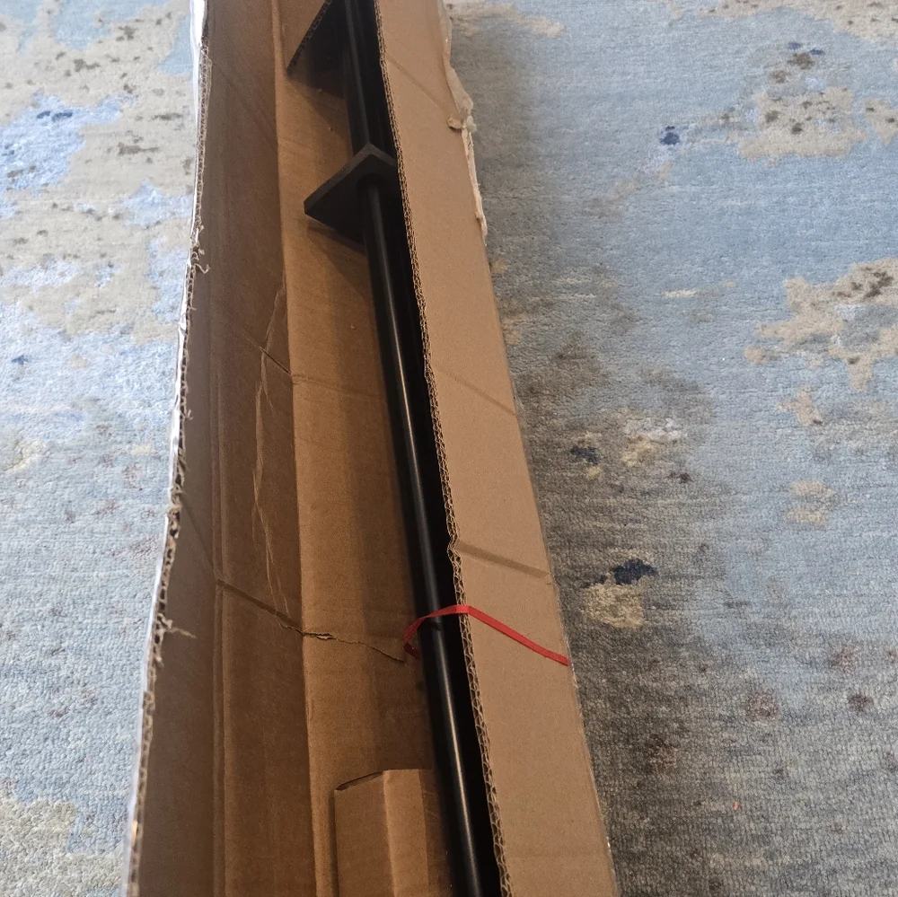 Crate&Barrel Black Curtain Rod Brackets Set 48-88 Inches Inches
